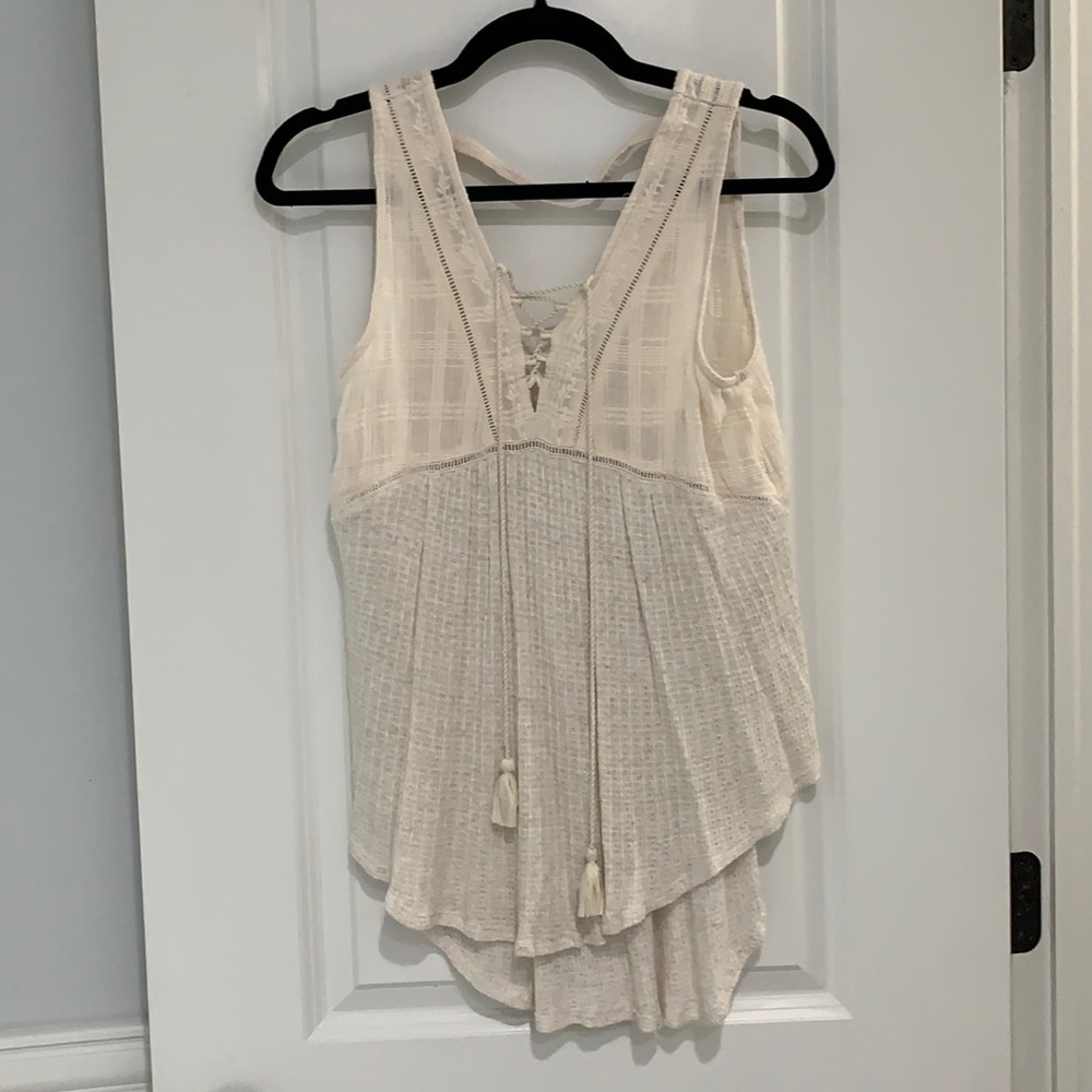 Cream Lucky Brand Blouse (Women’s XS)